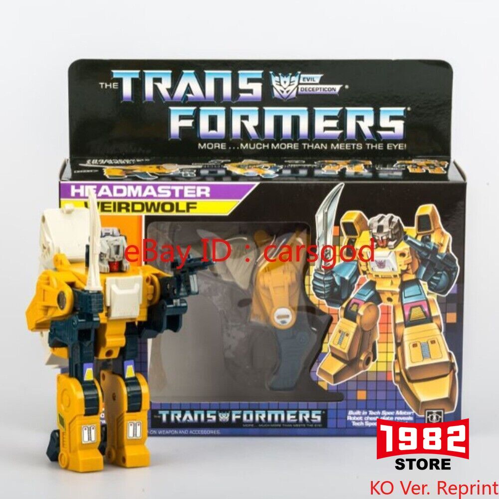 Transformers  HEADMASTER G1 Weirdwolf KO facsimile action figure gift MISB new