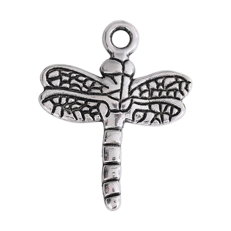 50 PCS/Package 17 * 16mm 20*16mm 21*20mm Alloy Dragonfly Pendant Jewelry Accessories