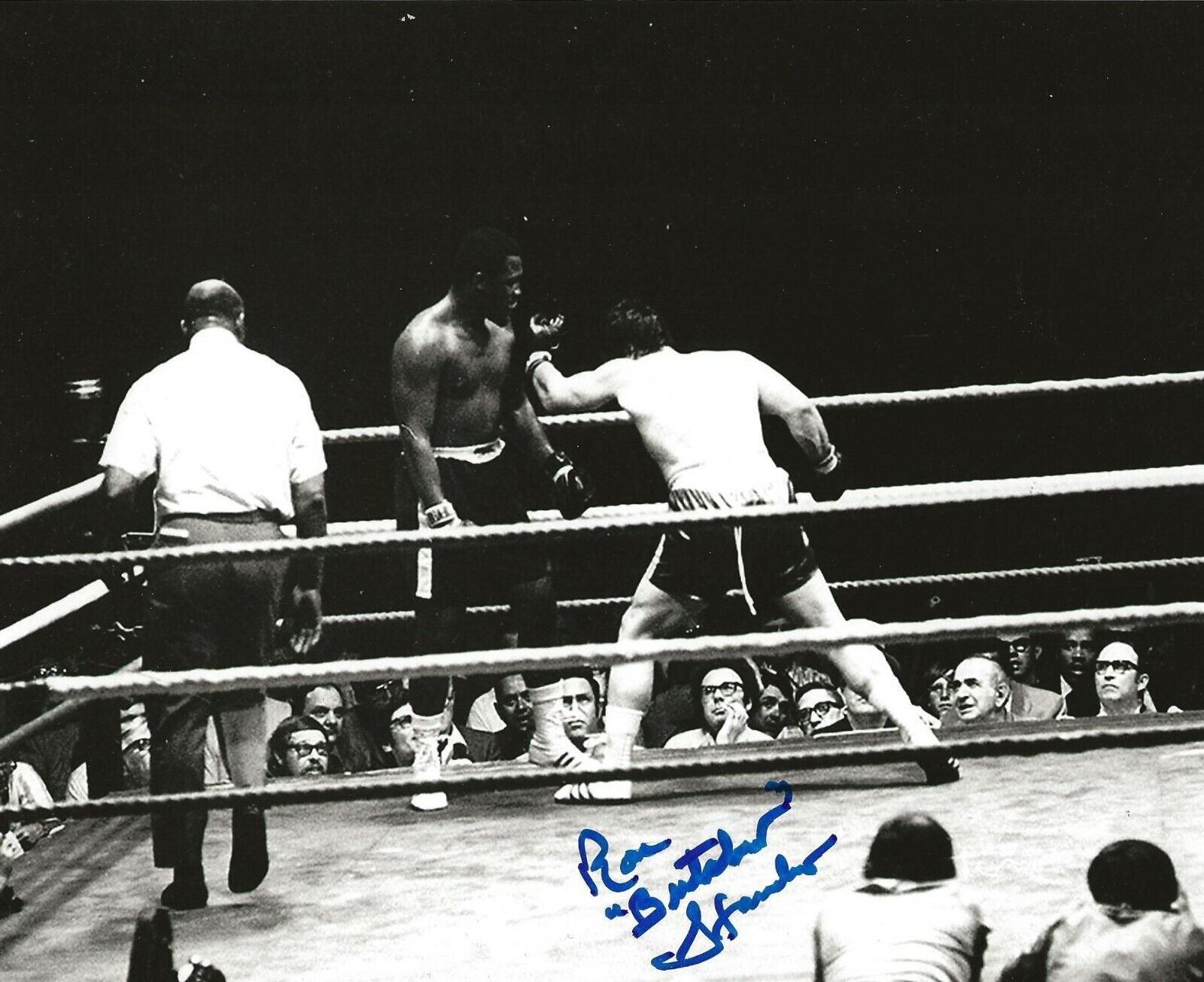 Ron Stander The Bluffs Butcher signed Boxing 8x10 Photo Poster painting autographed 2