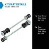 TRQ Rear Sway Bar Stabilizer Link Set Compatible with 2008-2017 Buick Enclave 2009-2017 Chevrolet Traverse 2007-2016 GMC Acadia 2017 Acadia Limited 2007-2010 Saturn Outlook