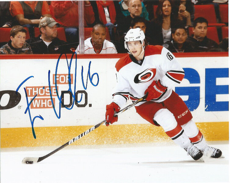 Carolina Hurricanes Elias Lindholm Signed Autographed 8x10 Photo Poster painting COA D