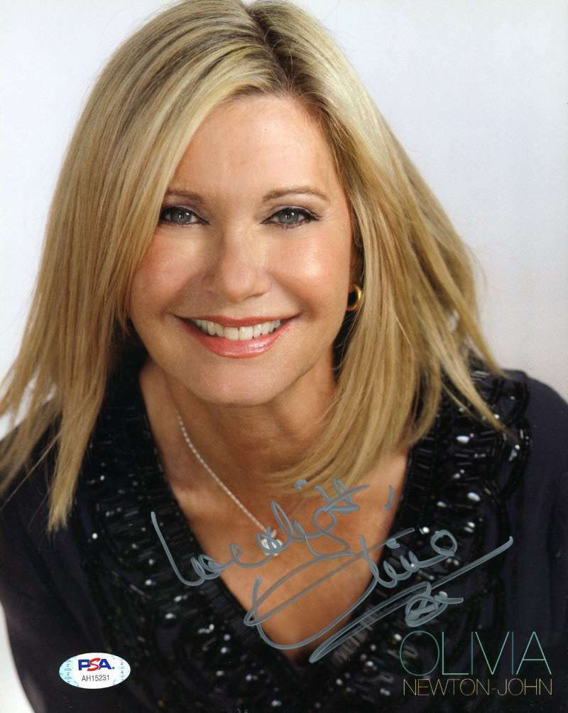 Olivia Newton John PSA DNA Coa Hand Signed 8x10 Photo Poster painting Autograph