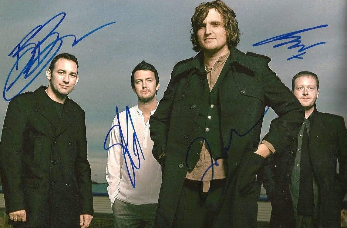 Britpop band Starsailor autographs, In-Person signed Photo Poster paintinggraph