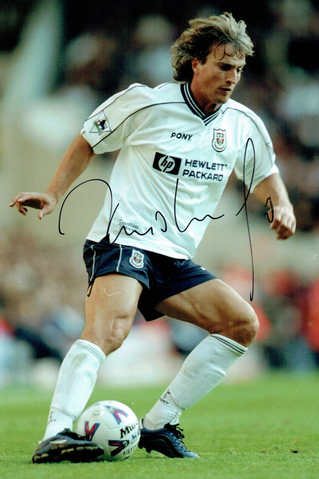 David GINOLA SIGNED COA Autograph 12x8 Photo Poster painting AFTAL Tottenham Hotspurs Legend