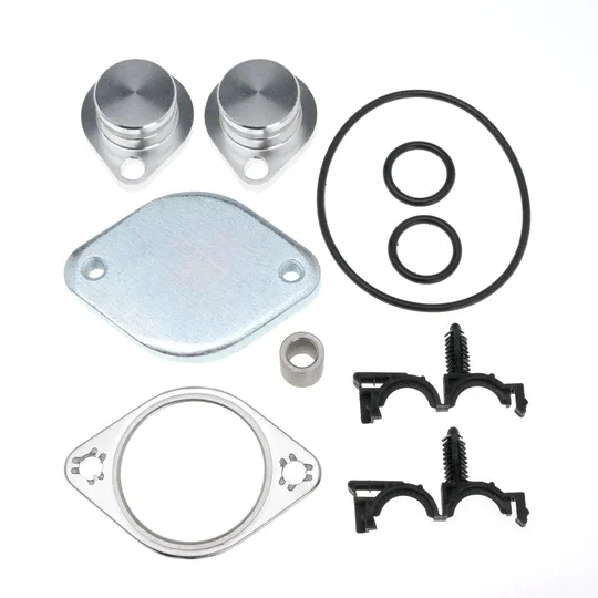 Garlaven EGR Valve Delete Kit With Intake Elbow for 2008 - 2010 F250 350 450 550 6.4L Powerstroke Diesel