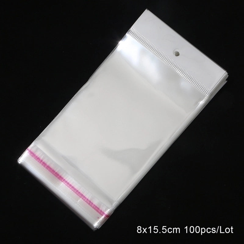 Minimalist Commute Solid Color Plastic Jewelry Packaging Bags