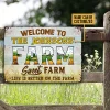 Personalized Names：Welcome Farm Sweet Farm - Vintage Metal Tin Signs/Wooden Signs