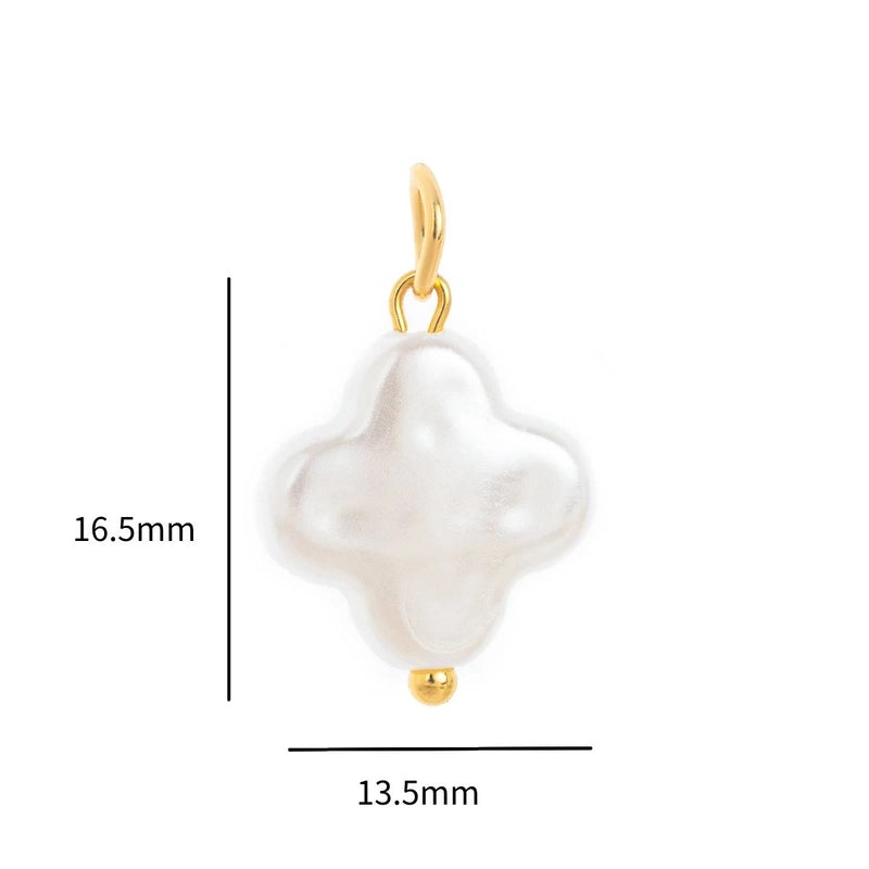 1 Piece 14*18MM 304 Stainless Steel Zircon Geometric Polished Pendant Jewelry Accessories