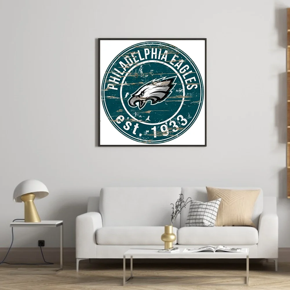 Diamond Painting - Full Round Drill - Philadelphia Eagles(Canvas|30*30cm)