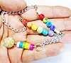 LGBT gifts, rear view mirror car charm, gay pride flag rainbow love charm