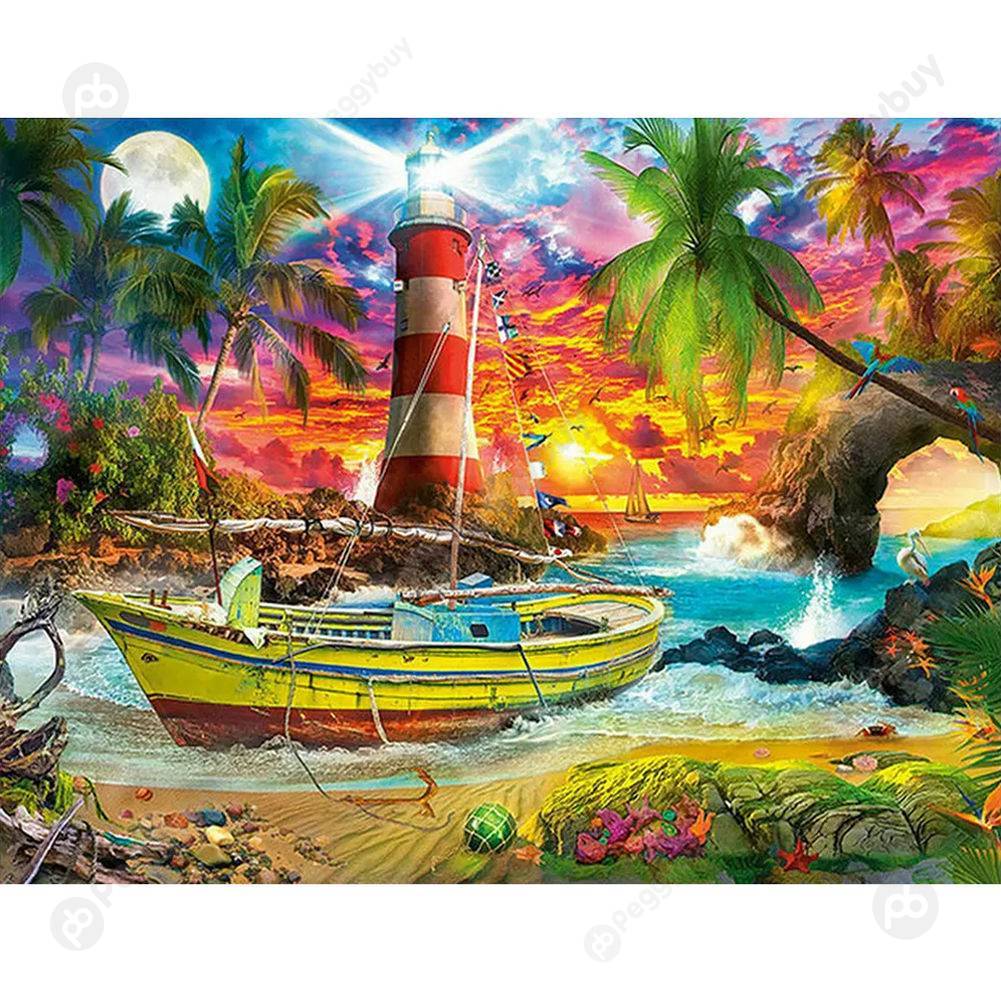 

40*50CM Paint By Numbers-Boat, 501 Original