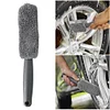 Car Wash Brush Microfiber Tire Scrubber Wheel & Rim Cleaner Brush Dust Remover