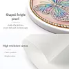 DIY Pearl Painting Art Kit,Round Dust-proof Outer Frame with Tassel Hanging Kit