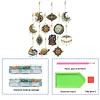12pcs Starry Sky Elements Double-Sided DIY Diamond Painting Keychain Kit