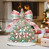 (US Local)Christmas Tree Print DIY Diamond Painting Tabletop Ornaments Decorations