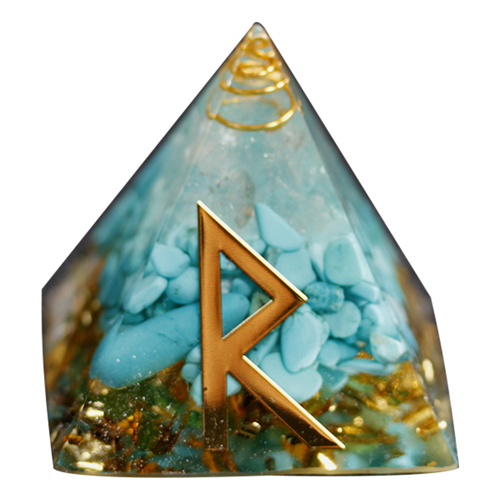 

5cm Natural Orgonite Pyramid Chakra, 501 Original