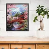 Snow Mountain And Plum Blossom-14CT Stamped Cross Stitch 45*55cm/17.72*21.65in tapestrymarket