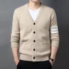 New Style Pocket Knitted Cardigan