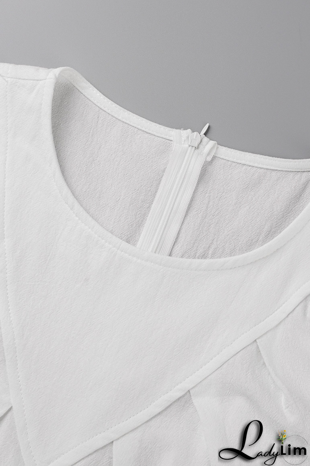 Yellow Casual Solid Patchwork O Neck Straight Dresses