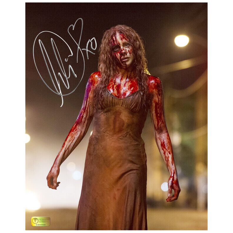 Chloe Grace Moretz Autographed Carrie 8x10 Photo Poster painting