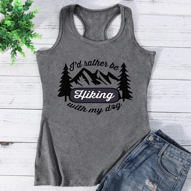 I’d Rather Be Hiking With My Dog Vest Top-Annaletters