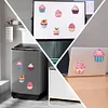 6Pcs Acrylique Coloré Cupcakes-Bricolage Autocollant Aimant