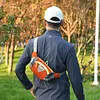 Nylon Phone Belt Bags Elastic Running Waistpack for Outdoor Sport (Orange)
