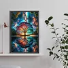 Diamond Painting-DIY Full Round Drill Colorful Abstract Tree(40*60CM)