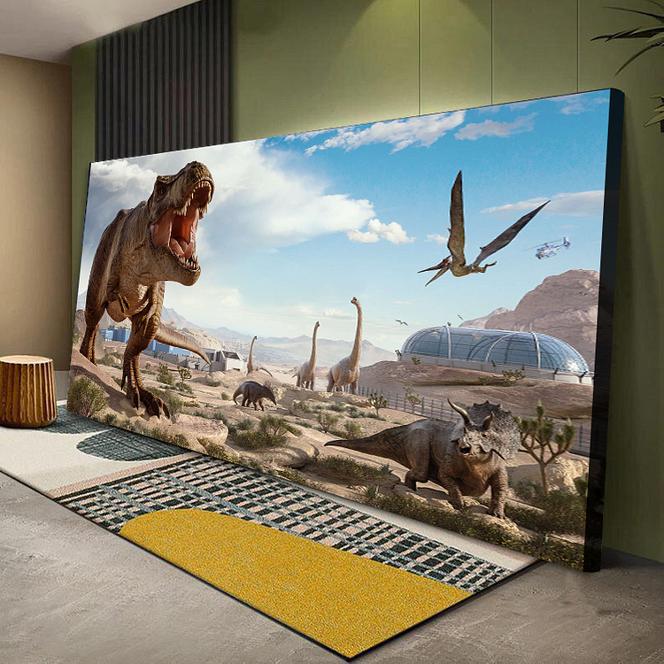 Modern large canvas Dinosaur Canvas Wall Art QDJ varity-store