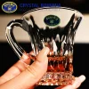 Czech BOHEMIA Crystal Glass Ltalian Style Coffee Cup With Handle Flower Tea Fruit Tea Cup Milk Shake Mug