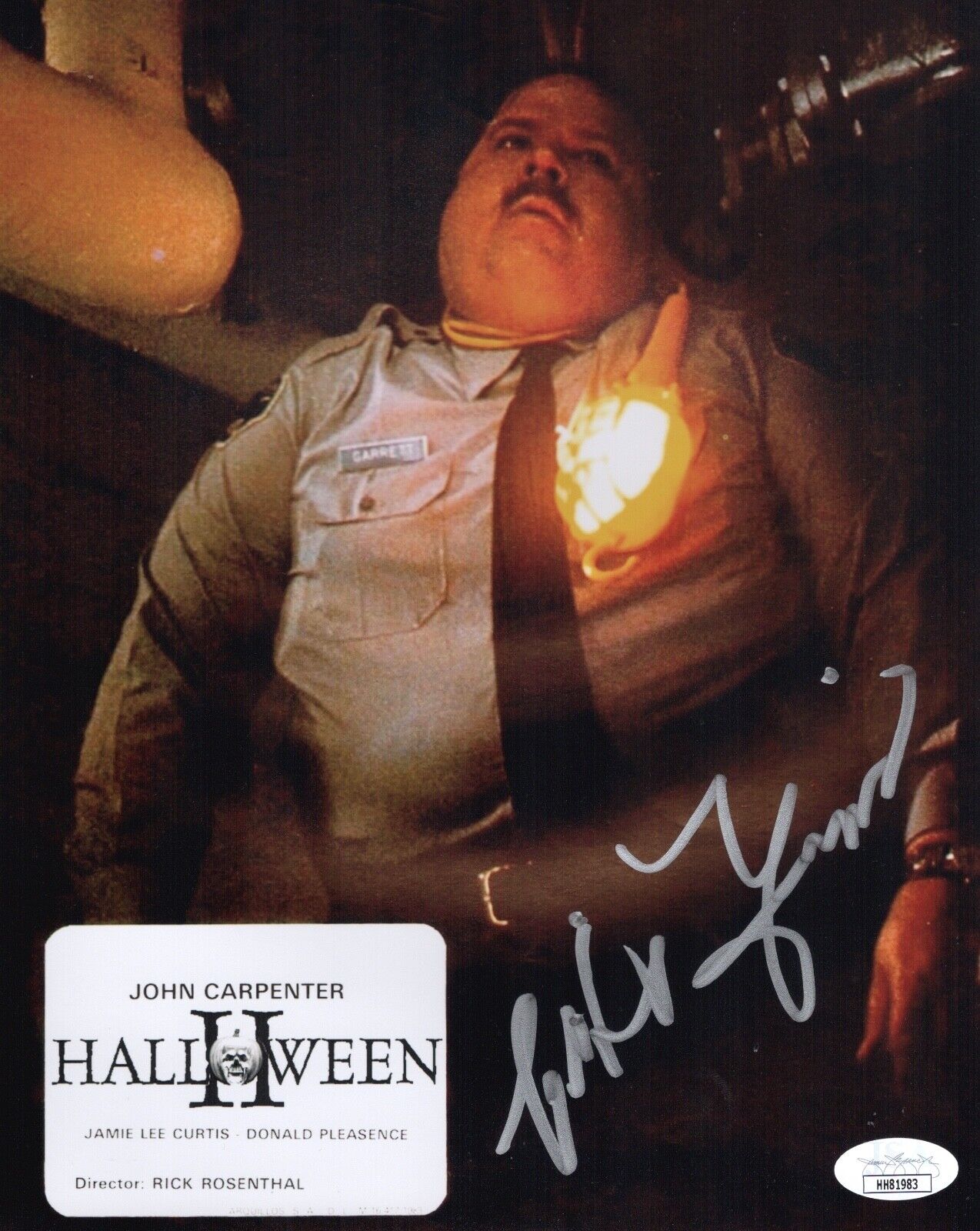 CLIFF EMMICH Signed HALLOWEEN ll 8X10 Photo Poster painting IN PERSON Autograph JSA COA Cert