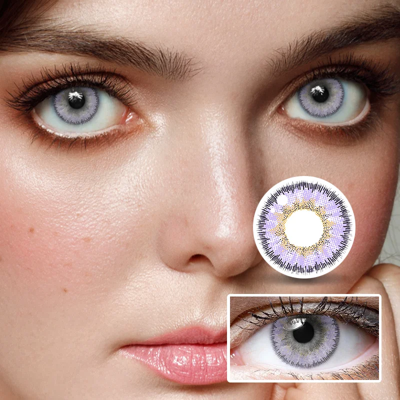 NEBULALENS Angel Ice Blue Purple Colored Contact Lenses NEBULALENS