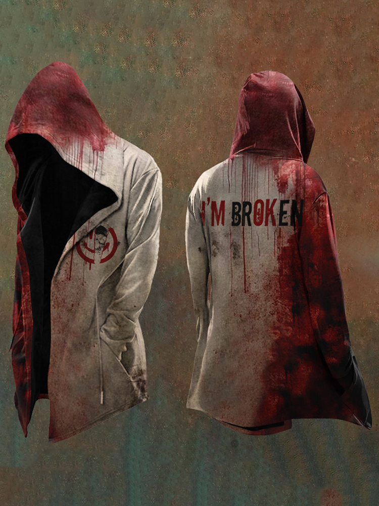 Halloween  I'M Broken Men's Hooded Jacket / Rvogue / Rvogue