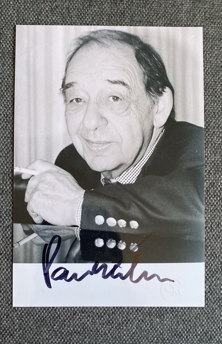 Paul Kuhn Autograph On Photo Poster painting 10 X 15 CM Autographed Signed