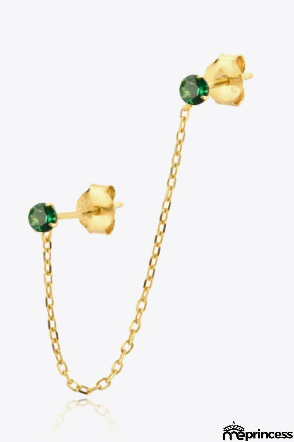 925 Sterling Silver Single Double-Piercing Earring