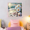 Beach Daisy-11CT Stamped/Counted Cross Stitch 40*40cm tapestrymarket