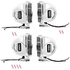 12V Stainless Steel Ships Horn with Base Bracket Marine Snail Electric Horns Waterproof Super Loud Car Horns for Speedboat Sailboats Yachts Car