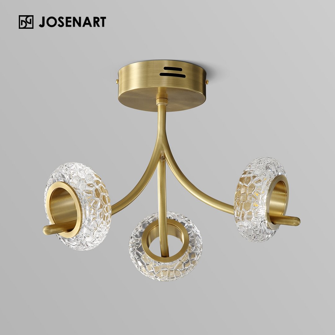 Prestige Glass Triple LED Ceiling Light JOSENART Josenart