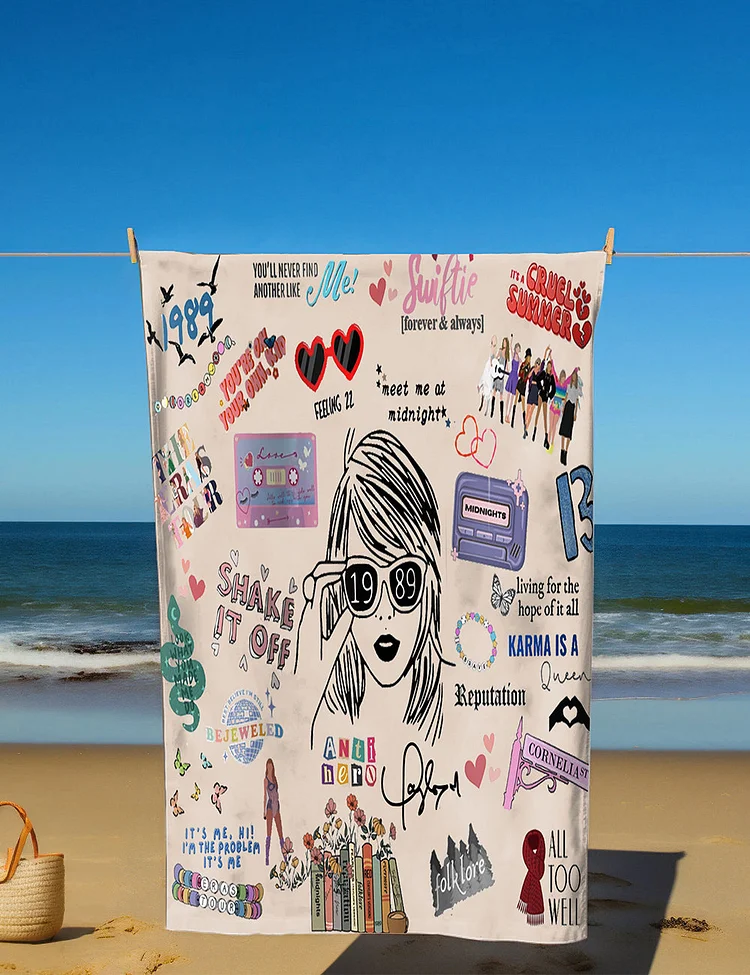 1989 Eras Tour Beach Towel