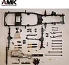 AMK 295-343mm Adjustable Wheelbase Alloy RCRUN LC80 Chassis Cruiser Real Frame Builder Kit for 1/10 RC Crawler Off-Road Truck