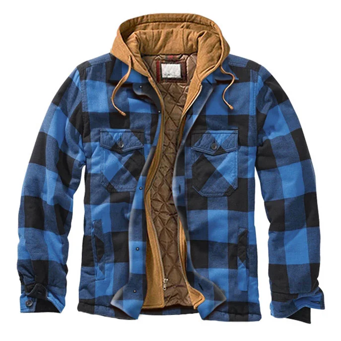 Flannel Hooded Jacket