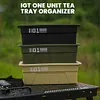 IGT One Unit Tea Tray Large Capacity Camping Storage Tea Tray for Hiking Fishing