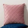Plain Velvet Rhombus Home Living Creative Cushion Pillow Cover