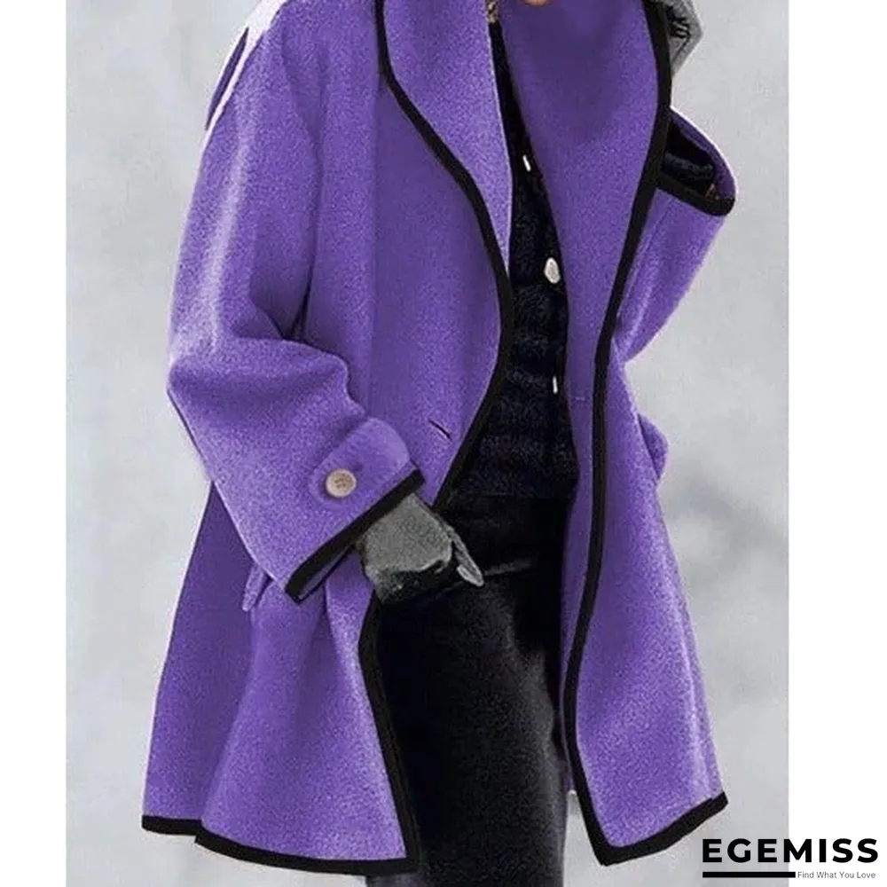 Casual Ombre Shirt Collar Outerwear | EGEMISS