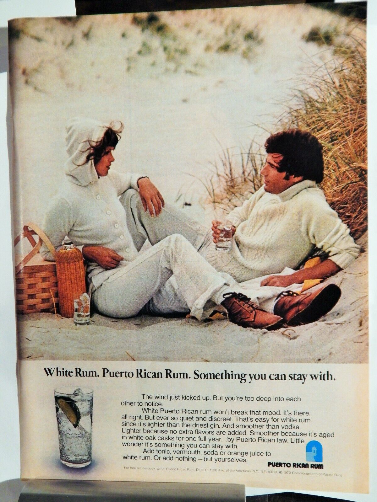 PUERTO RICAN RUM / SKALLORNA / BODY BILLFOLD VTG 1973 Photo Poster painting AD, SOUGHT EPHEMERA