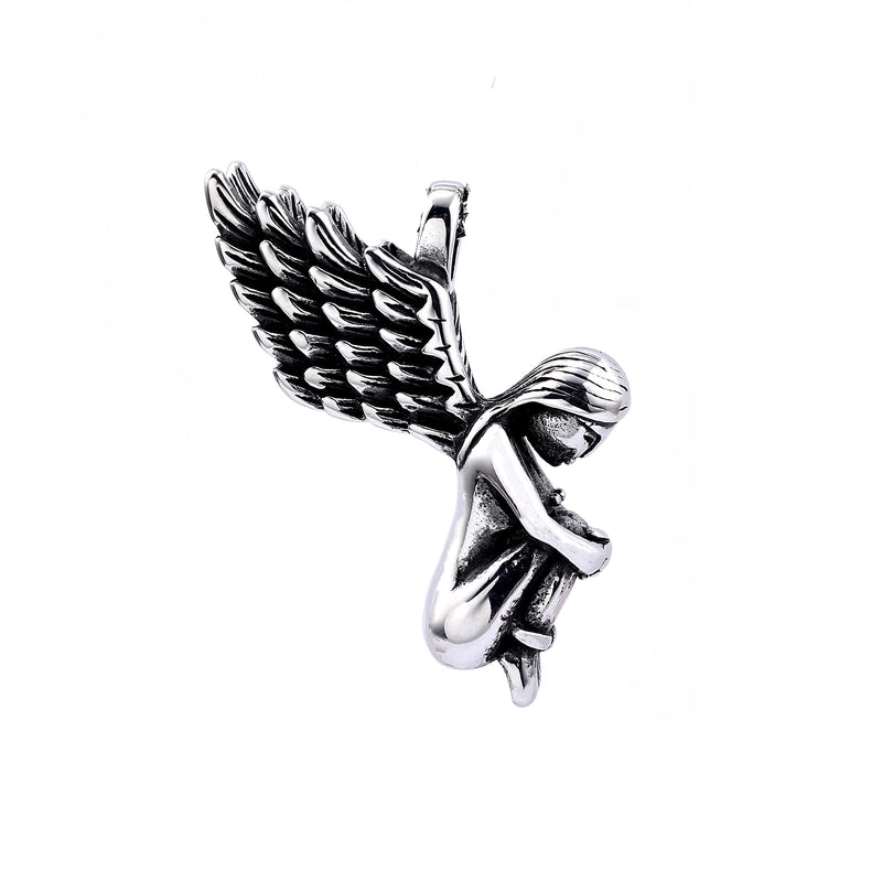 Retro Punk Angel Mask 304 Stainless Steel Carving Halloween Men’S