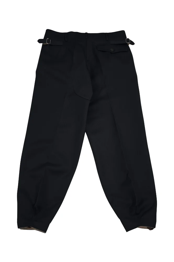   Elite German Panzer Black Gabardine Trousers German-Uniform