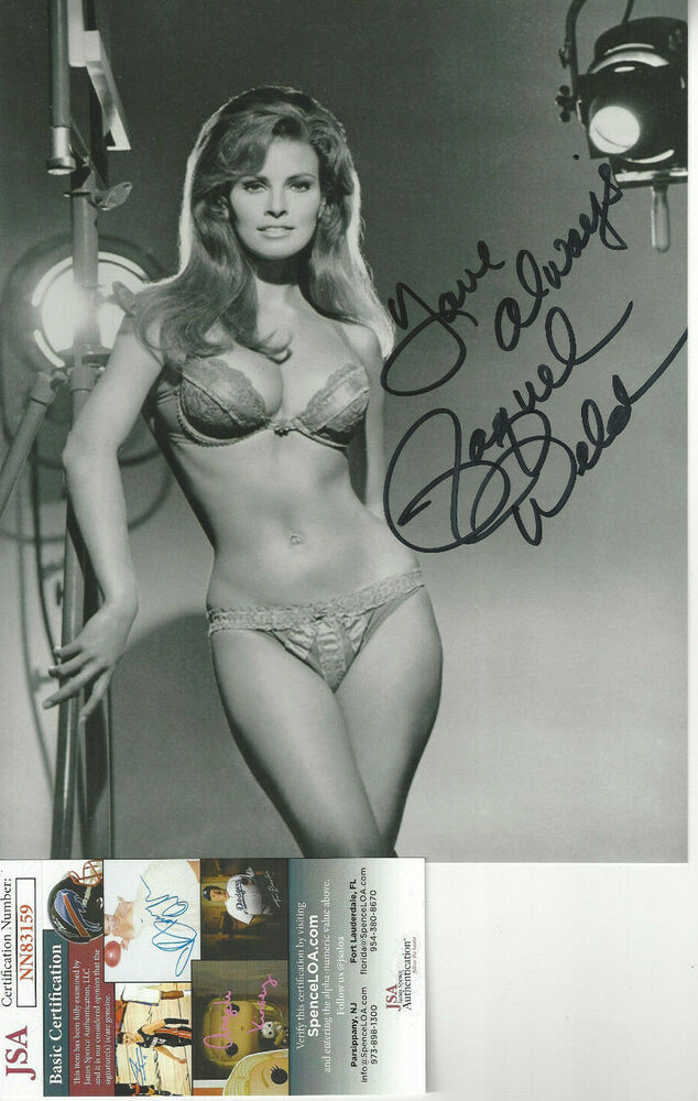 Raquel Welch autographed 8x10 sexy Lingerie  Photo Poster painting JSA Certified