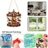 Xmas Carousel Diamond Painting Ornament DIY Pendant Kit 9.45x9.45in