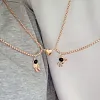 2 colliers de couple d'astronautes